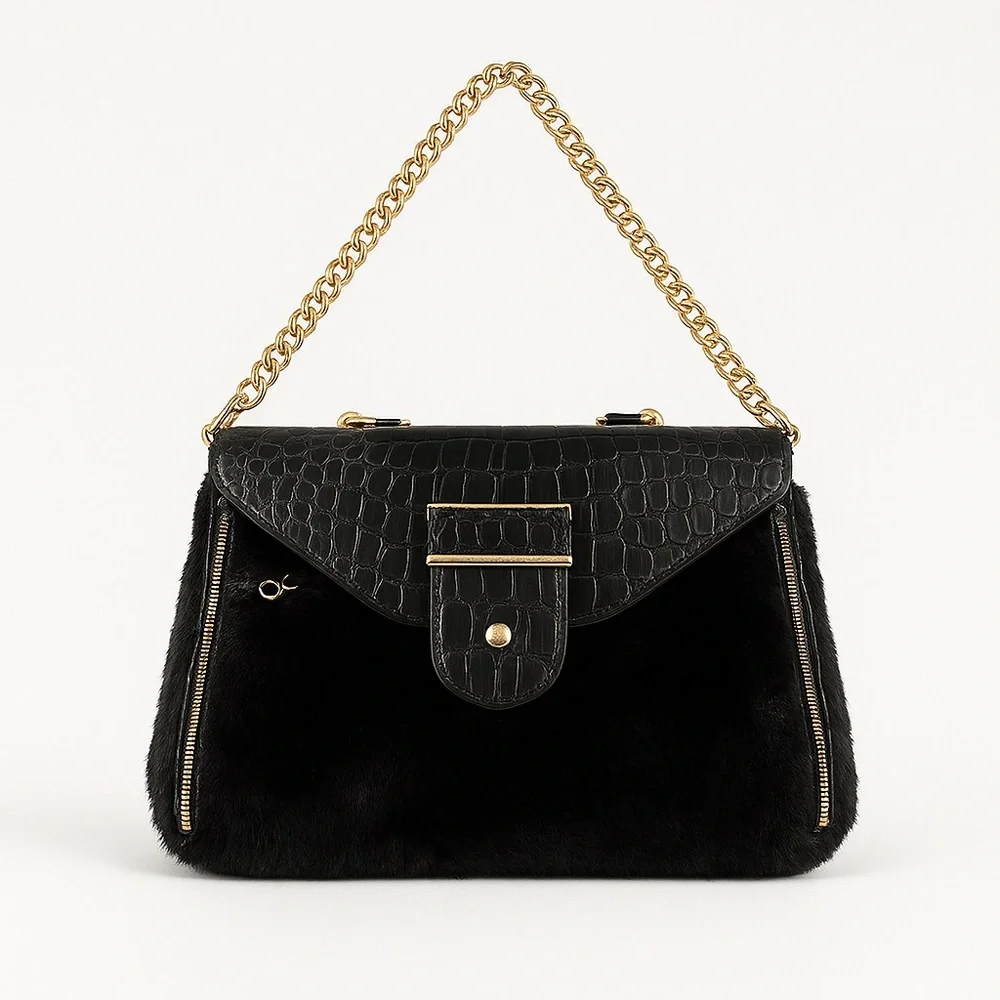 Rebecca Minkoff Collection Rabbit Fur Bag - Picture 2 of 16